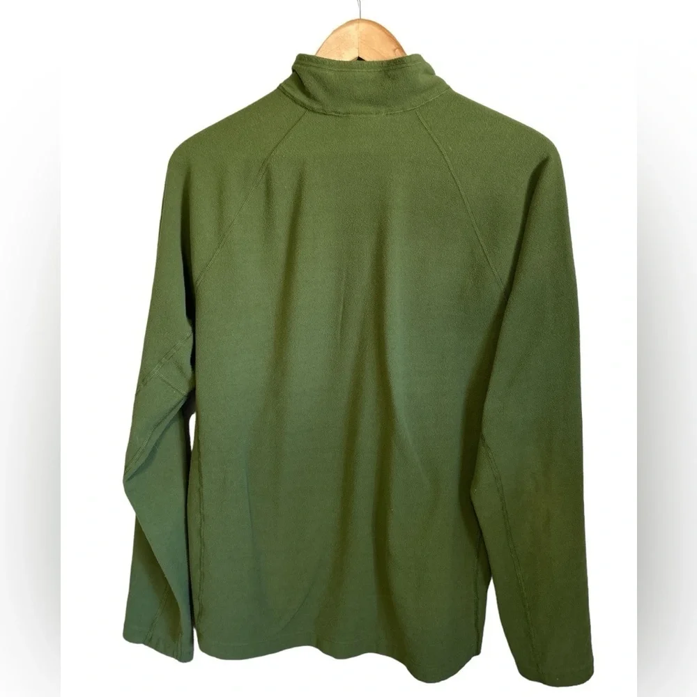 The North Face Mens FlashDry Fleece Quarter Zip Pullover‎ Green Large Raglan
